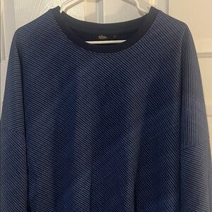 Stylish Navy Striped sweat shirt by The Roadster Life CO Women’s Size L